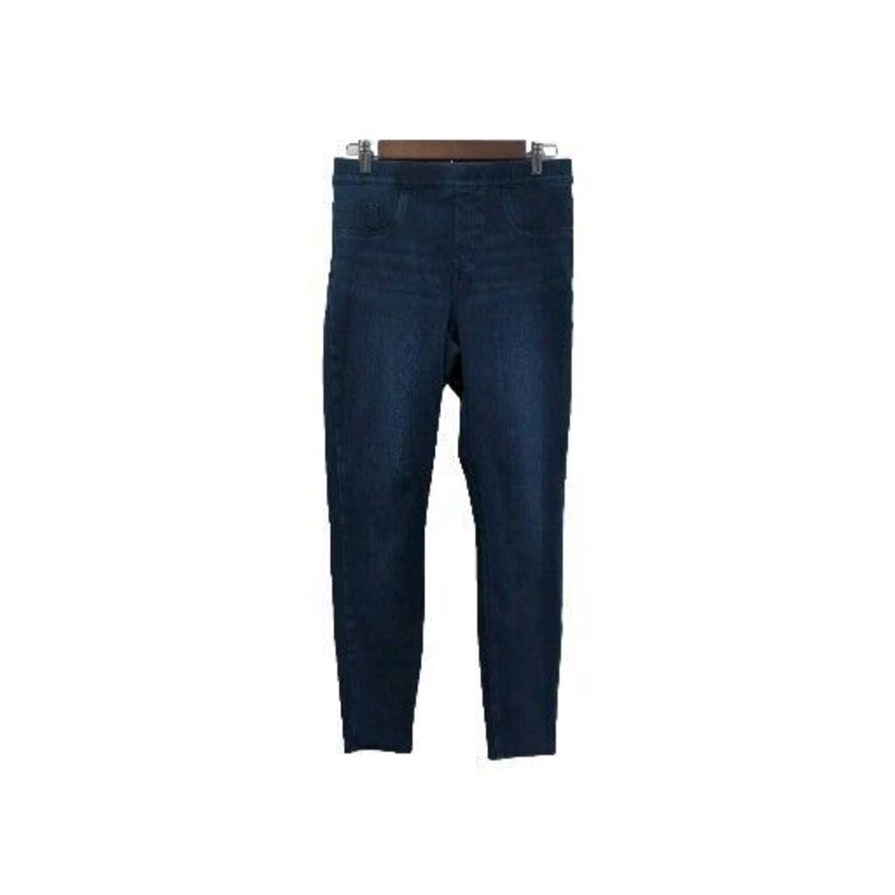 SPANX Womens Jean-ish Pull On Midrise Jeans Size M Dark Wash Stretch Shaping